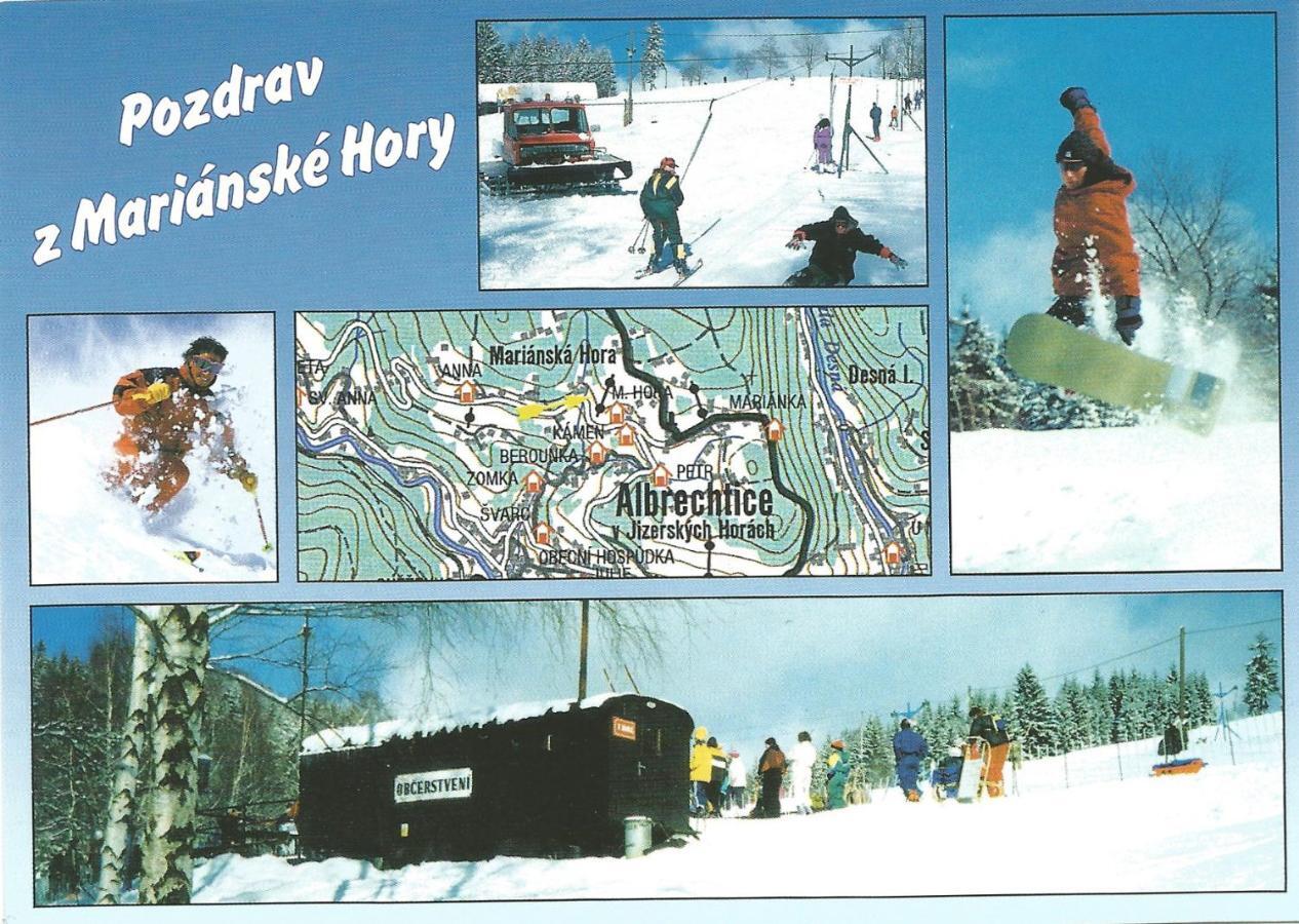Horská chata Hubertus Albrechtice v Jizerskych horach Exterior foto